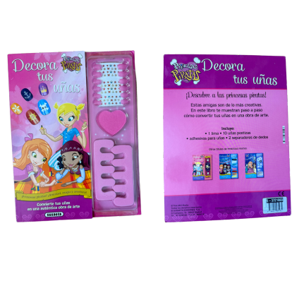 Książka po hiszpańsku dla dzieci „Decora tus uñas – Princesas Piratas”